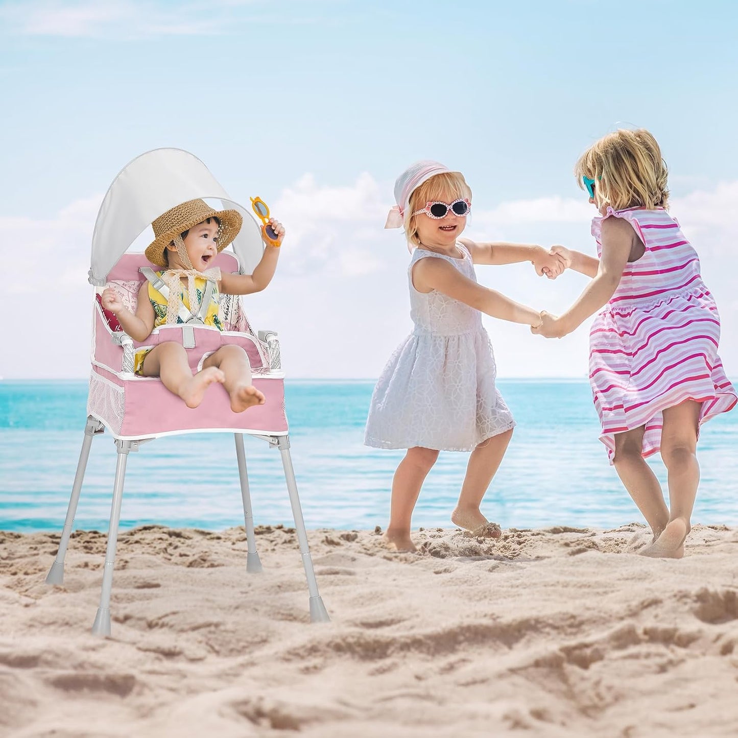 Portable High Chair for Indoor and Outdoor Use