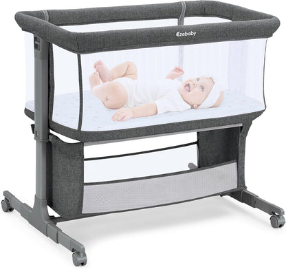 Ezebaby Baby Bassinet Portable Baby Bassinets Bedside Sleeper for Newborn Baby