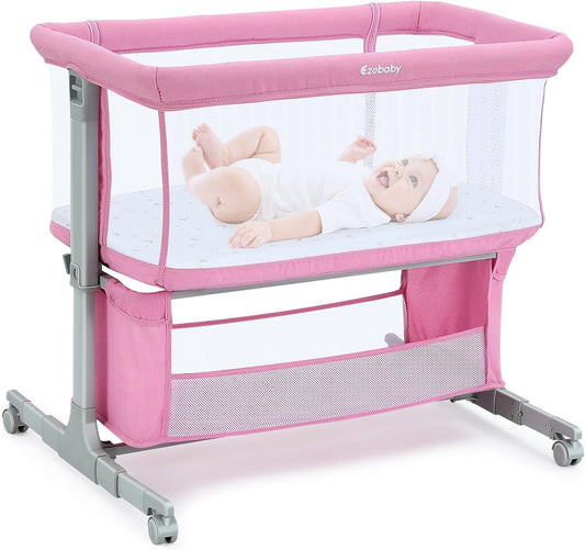 Ezebaby Baby Bassinet Portable Baby Bassinets Bedside Sleeper for Newborn Baby