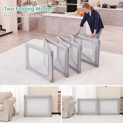 Foldable Baby Playpen,Toddlers Playpen with Soft Breathable Mesh