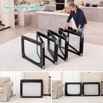 Foldable Baby Playpen,Toddlers Playpen with Soft Breathable Mesh
