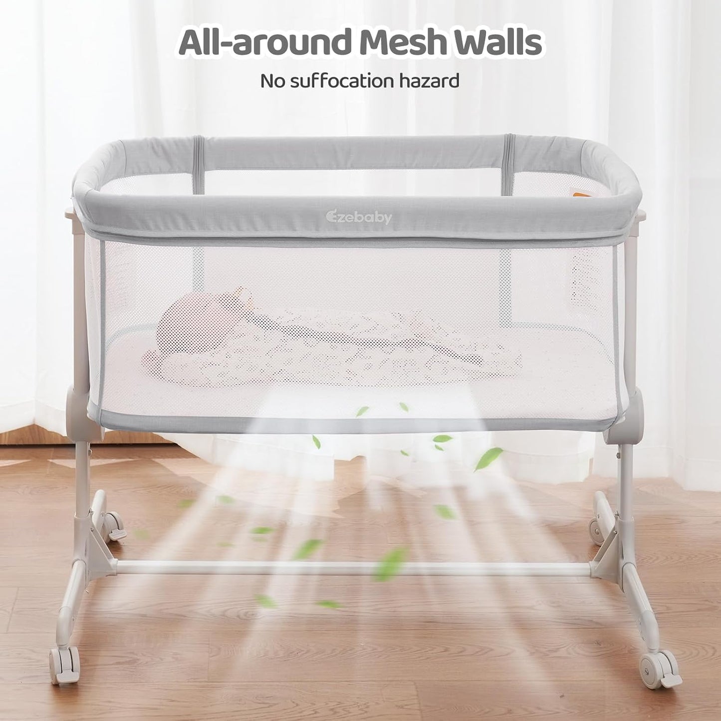 Portable Baby Bassinets Bedside Sleeper for Newborn Baby